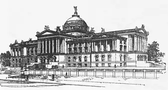 4th place design for the Minnesota State Capitol by Clarence H. Johnston