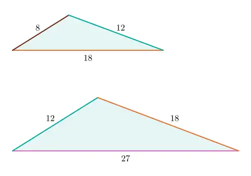 The smallest 5-Con triangles with integral sides.