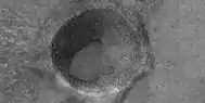 Close view of boulders near mud volcanoes, as seen by HiRISE under HiWish program  The boulders may be from an upper layer.  Mud from a mud volcano does not contain boulders, only fine-grain material.