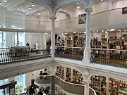 Bookcases in Cărturești Carusel from Bucharest (Romania)