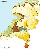 The Netherlands in 5500 BC