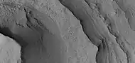 Close view of layers,  as seen by HiRISE under HiWish program