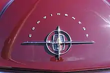 Continental Division emblem on rear trunklid, 1957 Mark II