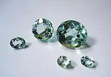 Aquamarine gemstones