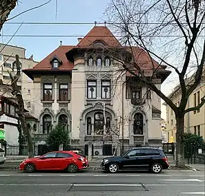 Aurel Mincu House (Bulevardul Dacia no. 60), Bucharest, by Arghir Culina, 1910