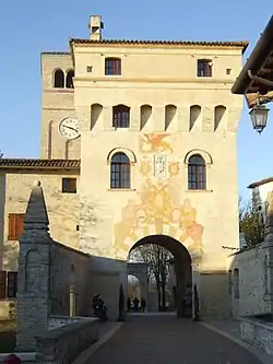 The main gate of the abbey of Santa Maria in Sylvis.