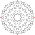 2{4}8, , with 16 vertices, and 64 edges