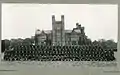 U.S. troops outside Crom Castle during the Second World War