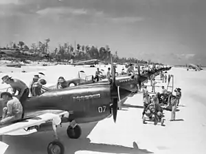 Image 55No. 80 Squadron aircraft at Noemfoor in November 1944 (from Military history of Australia during World War II)