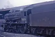 90074 at West Hartlepool shed north-east of England (1967)