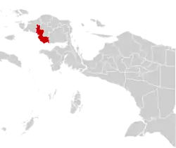 Location in Indonesian Papua