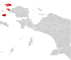 Location in Indonesian Papua