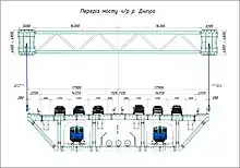 Bridge Profile Drswing. Copyright of JSC Kyivsoiuzdorproekt