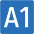 Motorway A1 shield}}