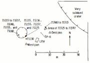 Planimetric map of Station 1, near the northwest rim of Steno.