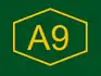 A9 Motorway shield}}