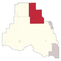 Location within Smoky Lake County