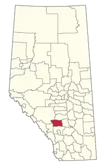 Location within Alberta