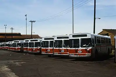 Flyer D901 fleet in "clownface" livery