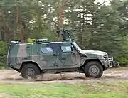 AMPV optimised for special forces role. The rear stowage compartment has been enlarged to meet specific Polish requirements