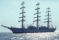 Anchored off the coast of Tybee Island, Georgia, in July 1998