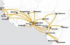 ASKY Airlines' route network