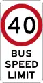 (R4-242) Bus Speed Limit (Used in New South Wales)