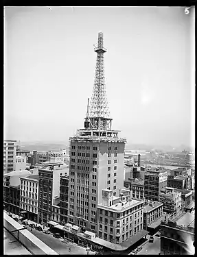 Construction of the AWA Building and Tower, 17 November 1938, Arthur Ernest Foster