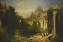 A City of Ancient Greece. With the return of a victorious armament. by William Linton, 1825.