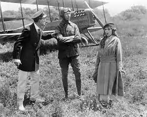 Kenneth Douglas, aviator Glenn Martin, and Mary Pickford