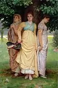 Charles Edward Perugini, A Summer Shower c. 1888