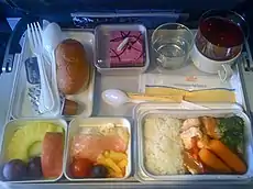 A Vietnam Airlines Economy Class meal