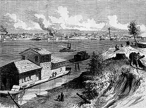 Image 65A View of Memphis, Tennessee, 1871 (from History of Tennessee)