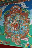 A Wheel of Life painting in Sanga Choeling Monastery