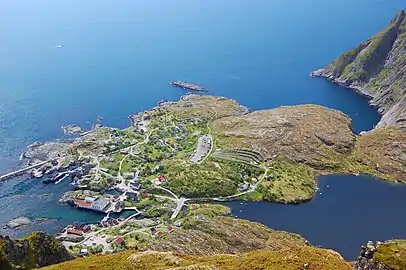 View of the village of Å