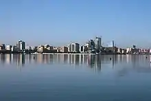 A view of the Baku bay, Azerbaijan