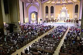 A view of the entire church during the 4th Day of Novena in Honor of the La Naval