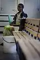 A woman waits to be tested at a cholera treatment centre in the Budiriro District, that was badly affected by cholera, in Harare, Zimbabwe on the 21 April 2009.