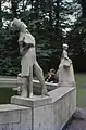 View on sculptures Camera Obscura [nl] in the park