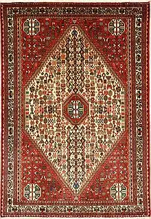 Typical Abadeh (Iran) rug design.