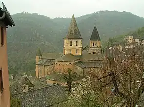 The Abbey of Saint Foy, Conques, France, was one of many such abbeys to be built along the pilgrimage Way of St James that led to Santiago de Compostela.