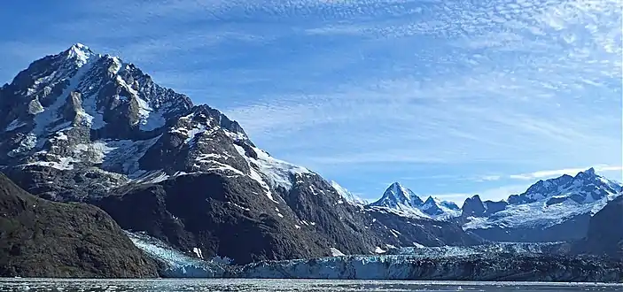 Mount Abbe with Johns Hopkins Glacier