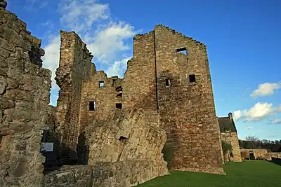 Ruins of the tower of Aberdour Castle