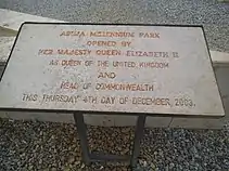 Commemoration plaque