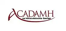 The logo of Acadamh na hOllscolaíochta Gaeilge