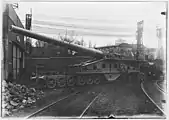 Canon de 340 modèle 1912 à berceau.
