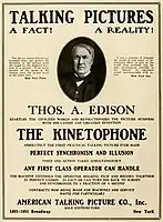 Promotion of Kinetophone system, January 1913