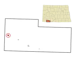 Location of Reeder, North Dakota