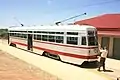 The MTT's last-built tram, the sole Type H1 ("streamliner") no. 381, built 1952