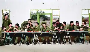 Untitled (The Last Supper), from series "Soldiers", 90 x 148 / 185 x 235, 1999.